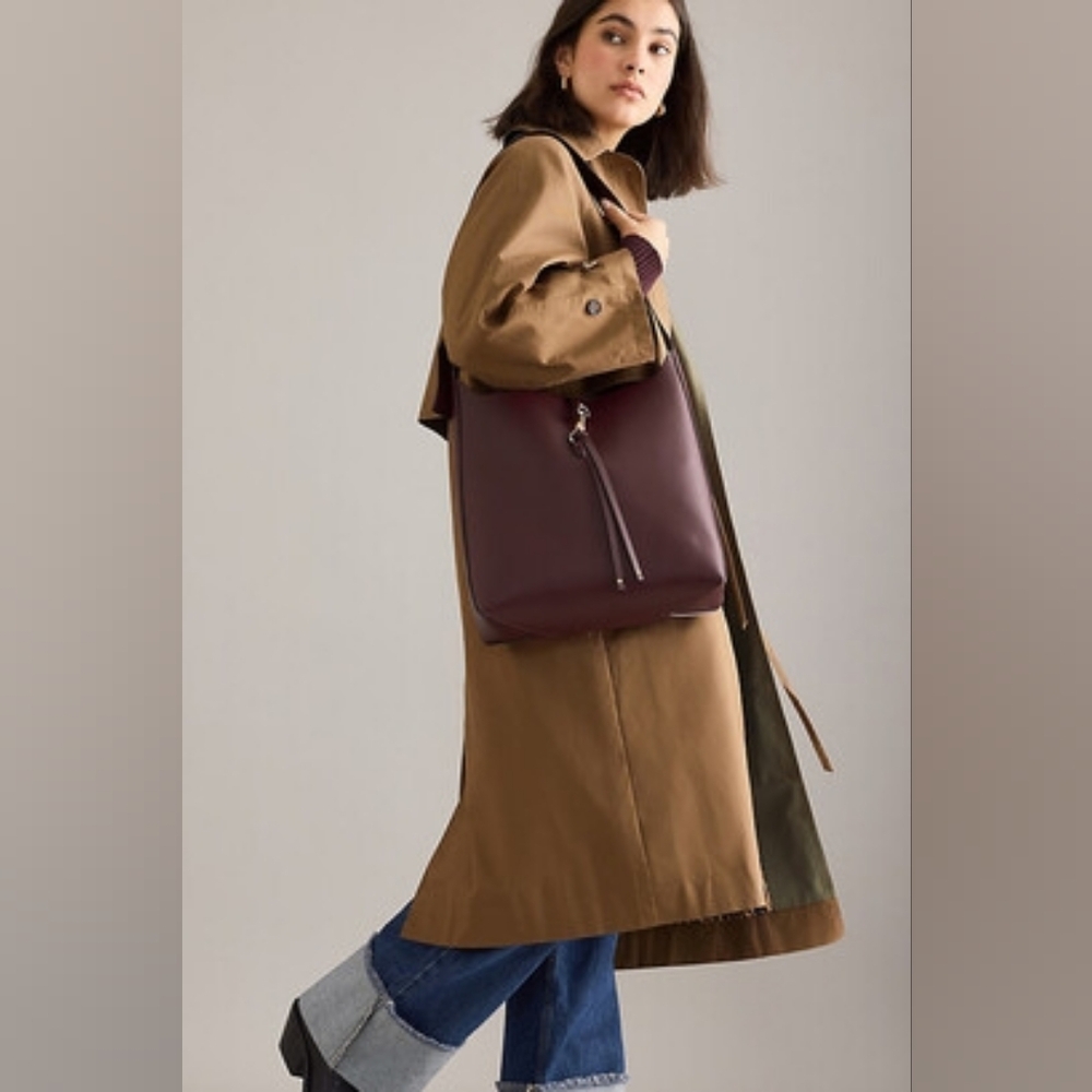 Mali + Lili Buckle Bucket Shoulder Bag- Brand New